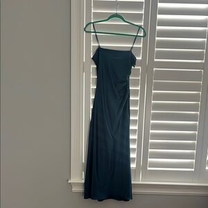 Teal Snatched Cocktail Dress